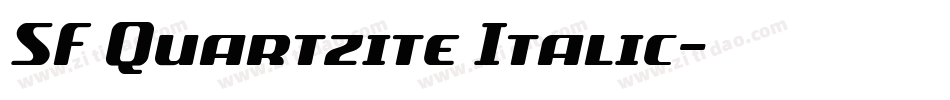 SF Quartzite Italic字体转换